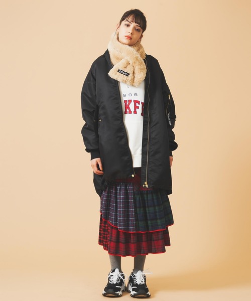 MILKFED.（ミルクフェド）の「MA-1 FLIGHT COAT（MA-1・レディース・ブラック/オフホワイト/オリーブ・ONE SIZE）」の2枚目の写真