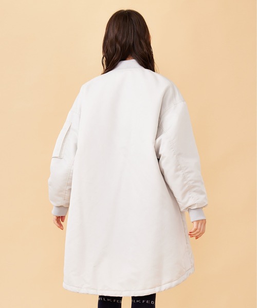 MILKFED.（ミルクフェド）の「MA-1 FLIGHT COAT（MA-1・レディース・ブラック/オフホワイト/オリーブ・ONE SIZE）」の4枚目の写真