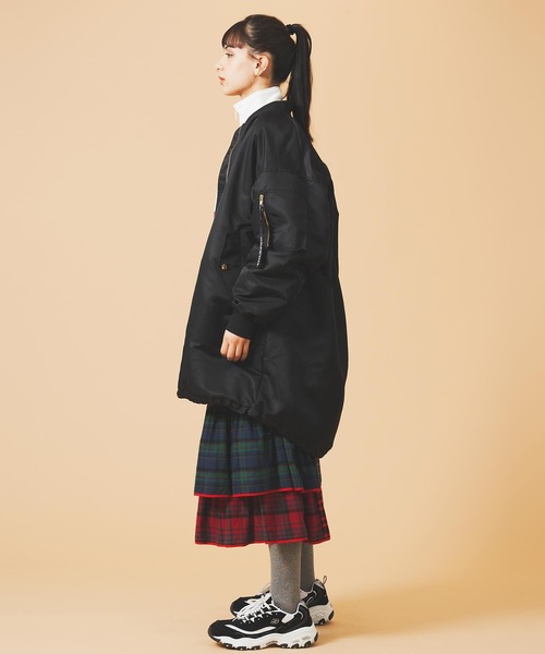 MILKFED.（ミルクフェド）の「MA-1 FLIGHT COAT（MA-1・レディース・ブラック/オフホワイト/オリーブ・ONE SIZE）」の6枚目の写真