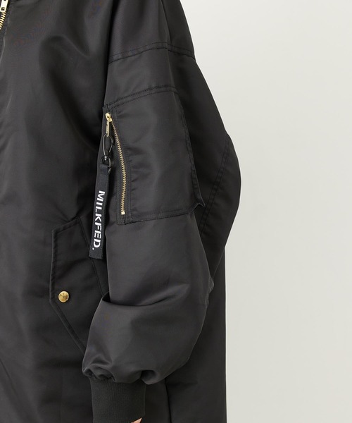 MILKFED.（ミルクフェド）の「MA-1 FLIGHT COAT（MA-1・レディース・ブラック/オフホワイト/オリーブ・ONE SIZE）」の7枚目の写真