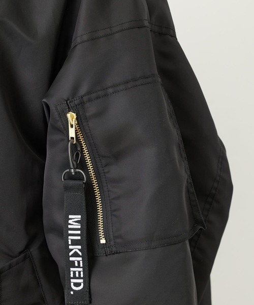 MILKFED.（ミルクフェド）の「MA-1 FLIGHT COAT（MA-1・レディース・ブラック/オフホワイト/オリーブ・ONE SIZE）」の18枚目の写真