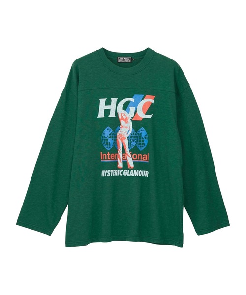 HYSTERIC GLAMOUR(ヒステリックグラマー)の「HGC INTERNATIONAL オーバーサイズTシャツ(Tシャツ/カットソー・メンズ・ブラック/ブルー/グリーン・SMALL/MEDIUM/LARGE/X-LARGE)」の3枚目の写真