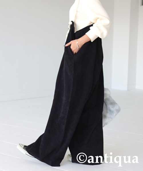 antiqua（アンティカ）の「コーデュロイサロペット（サロペット/オーバーオール・レディース・アッシュグレー/ブラック/ブラウン/オフホワイト・FREE）」の14枚目の写真