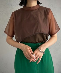 &g'aime | 【&g’aime】シアーレイヤードトップス(Tシャツ/カットソー)