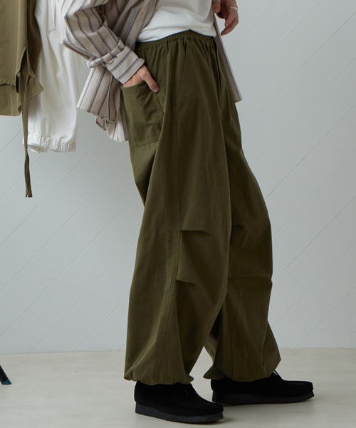 CIAOPANIC TYPY（チャオパニックティピー）の「■【ユニセックス】リップストップスノーカモパンツ（カーゴパンツ・メンズ・ホワイト/カーキ/ピンク・ONE SIZE）」の2枚目の写真