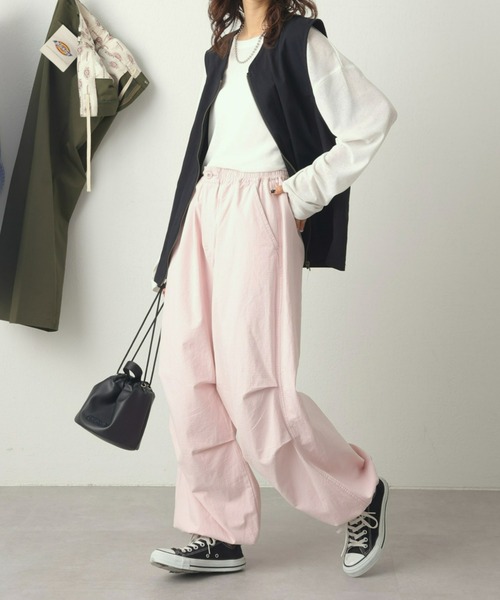 CIAOPANIC TYPY（チャオパニックティピー）の「■【ユニセックス】リップストップスノーカモパンツ（カーゴパンツ・メンズ・ホワイト/カーキ/ピンク・ONE SIZE）」の3枚目の写真