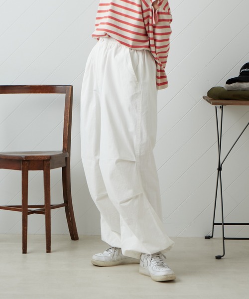 CIAOPANIC TYPY（チャオパニックティピー）の「■【ユニセックス】リップストップスノーカモパンツ（カーゴパンツ・メンズ・ホワイト/カーキ/ピンク・ONE SIZE）」の5枚目の写真