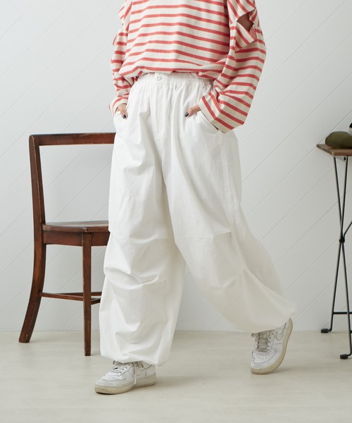 CIAOPANIC TYPY（チャオパニックティピー）の「■【ユニセックス】リップストップスノーカモパンツ（カーゴパンツ・メンズ・ホワイト/カーキ/ピンク・ONE SIZE）」の15枚目の写真