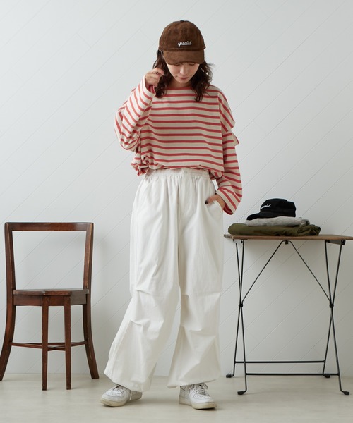 CIAOPANIC TYPY（チャオパニックティピー）の「■【ユニセックス】リップストップスノーカモパンツ（カーゴパンツ・メンズ・ホワイト/カーキ/ピンク・ONE SIZE）」の21枚目の写真