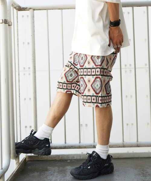 VENCEEXCHANGE（ヴァンスエクスチェンジ）の「ゴブランショートパンツ（その他パンツ・メンズ・ホワイト/ベージュ/オレンジ・M/L）」の10枚目の写真