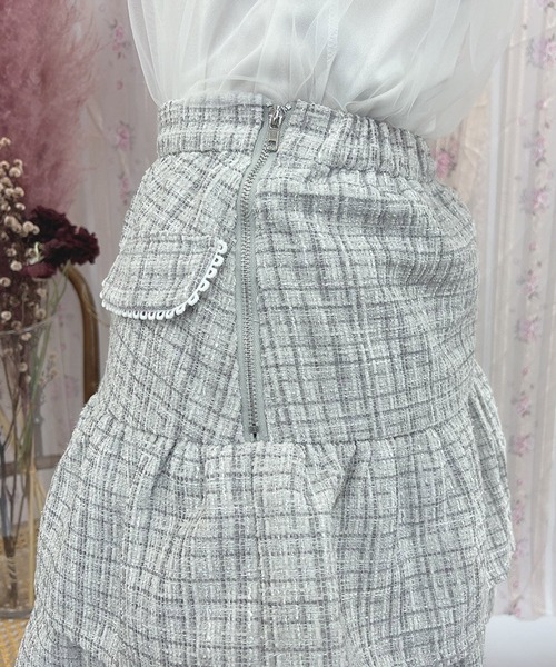 Swankiss(スワンキス)の「PI tiered tweed S/K(スカート・レディース・ベージュ/ブラック/グレー・FREE)」の14枚目の写真