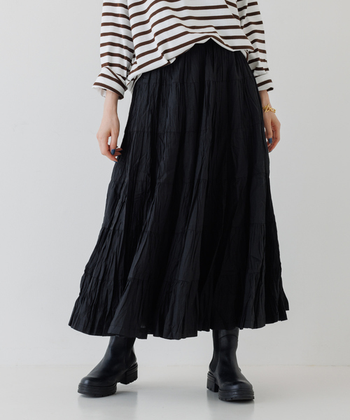 MARIHA（マリハ）の「MARIHA 草原の虹のスカート（スカート・レディース・ブラック/パープル・フリー）」の2枚目の写真