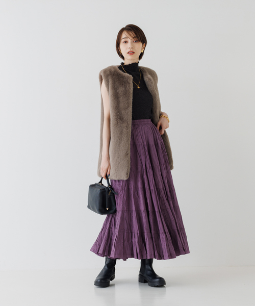 MARIHA（マリハ）の「MARIHA 草原の虹のスカート（スカート・レディース・ブラック/パープル・フリー）」の14枚目の写真