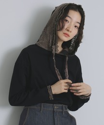 somari imagination | 『レースデザインパーカーカットソー』(Tシャツ/カットソー)