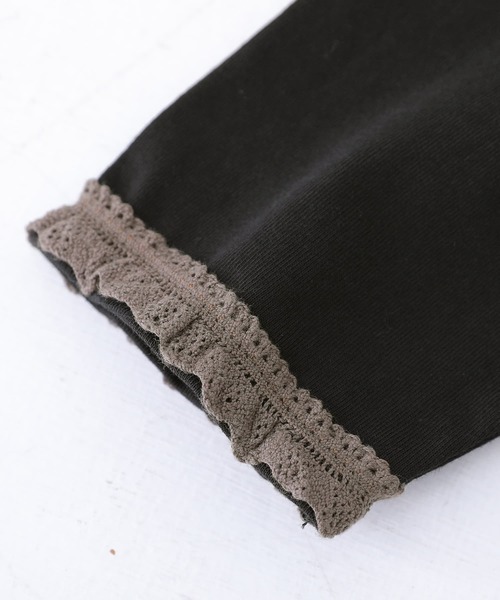 somari imagination（ソマリ イマジネーション）の「『レースデザインパーカーカットソー』（Tシャツ/カットソー・レディース・オフホワイト/ブラック・2/1）」の12枚目の写真