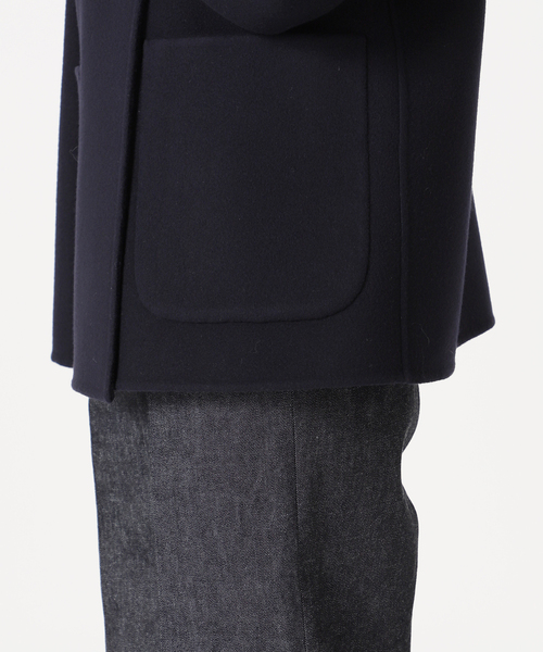 IENA LA BOUCLE S160ダブルフェイスクルーネックショートコート