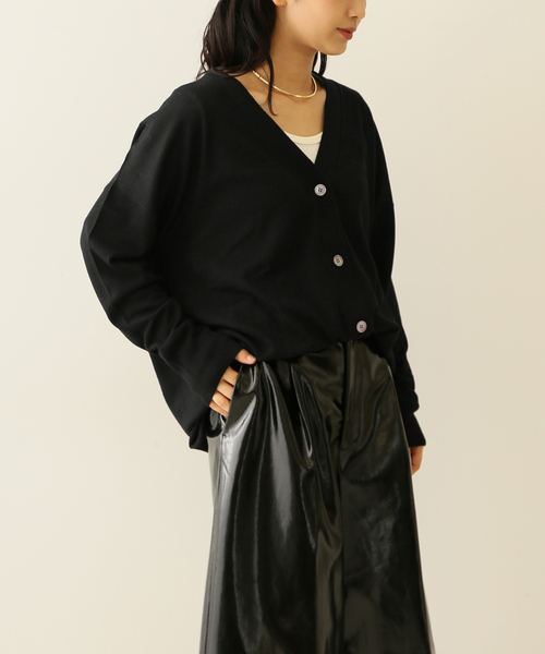 journal standard L'essage（ジャーナルスタンダードレサージュ）の「cash feel wool Vネックカーディガン（カーディガン/ボレロ・レディース・ブラック/ブラウン/レッド・FREE）」の19枚目の写真