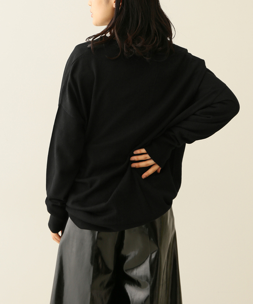 journal standard L'essage（ジャーナルスタンダードレサージュ）の「cash feel wool Vネックカーディガン（カーディガン/ボレロ・レディース・ブラック/ブラウン/レッド・FREE）」の20枚目の写真