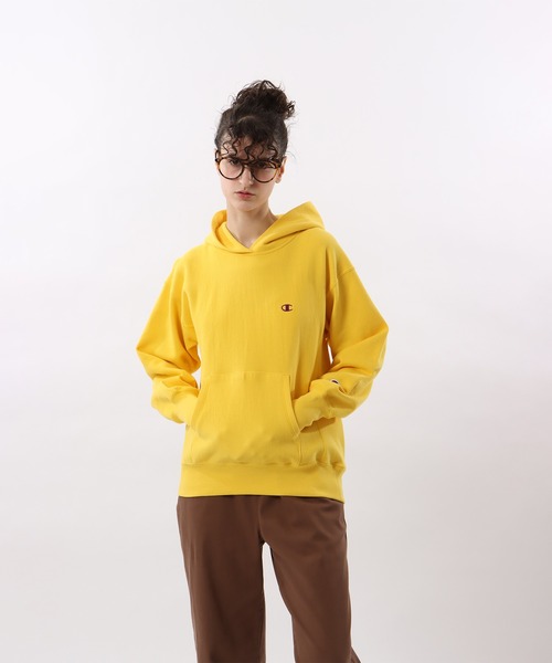 【Champion/チャンピオン】レディース リバースウィーブ(R) フーデッドスウェットシャツ