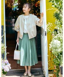 index | シャンブレーフレアスカート【WEB限定サイズ】(スカート)