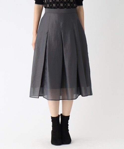 index（インデックス）の「◆シャンブレーフレアスカート【WEB限定サイズ】（スカート・レディース・ガンメタ/グリーン系その他5/ピンク系その他2・40/38/42/36）」の20枚目の写真