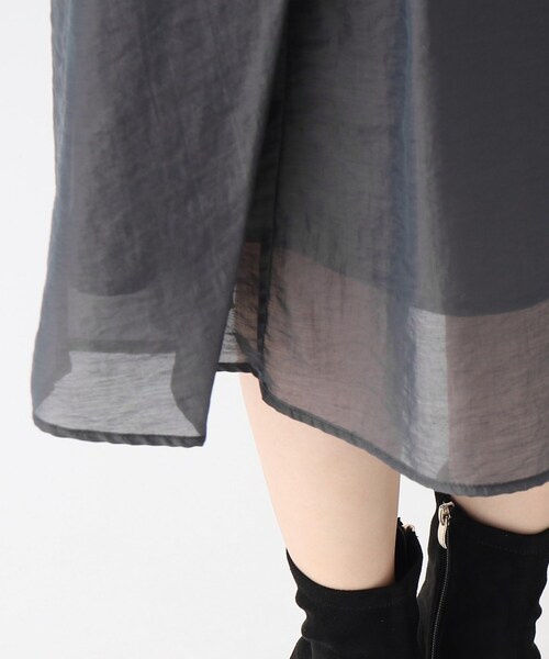 index（インデックス）の「◆シャンブレーフレアスカート【WEB限定サイズ】（スカート・レディース・ガンメタ/グリーン系その他5/ピンク系その他2・40/38/42/36）」の14枚目の写真