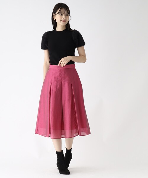 index（インデックス）の「◆シャンブレーフレアスカート【WEB限定サイズ】（スカート・レディース・ガンメタ/グリーン系その他5/ピンク系その他2・40/38/42/36）」の19枚目の写真