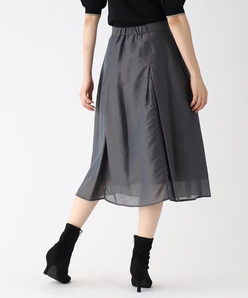 index（インデックス）の「◆シャンブレーフレアスカート【WEB限定サイズ】（スカート・レディース・ガンメタ/グリーン系その他5/ピンク系その他2・40/38/42/36）」の22枚目の写真