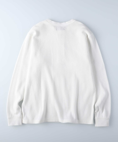 BACK NUMBER(バックナンバー)の「【BACK NUMBER】ヘビーハニカムヘンリーロンT(Tシャツ/カットソー・メンズ・グレー/ブラック/ホワイト・XL/L/M/S)」の6枚目の写真