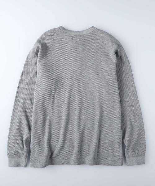 BACK NUMBER(バックナンバー)の「【BACK NUMBER】ヘビーハニカムヘンリーロンT(Tシャツ/カットソー・メンズ・グレー/ブラック/ホワイト・XL/L/M/S)」の8枚目の写真