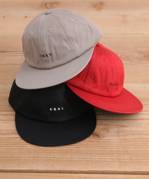 EKAL（エカル）の「EKAL　8パネルロゴエンブロイダリーキャップ（キャップ・メンズ・グレー系その他/レッド/ブラック・ONE）」の14枚目の写真