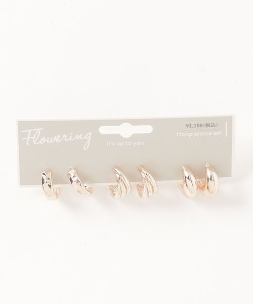 Flowering（フラワーリング）の「メタルフープ/セットピアス（ピアス（両耳用）・レディース・シルバー系その他4/ゴールド系その他5/シルバー系その他7/ゴールド系その他6/ゴールド系1/シルバー系1/シルバー系その他3/ゴールド/ゴールド系その他7/シルバー系/シルバー/シルバー系その他5/シルバー系その他2/シルバー系その他6/シルバー系その他/ゴールド系その他3/ゴールド系/ゴールド系その他2/シルバー系3/ゴールド系2/シルバー系2/ゴールド系その他/ゴールド系その他4/ピンク系その他/ピンク系その他2/ピンク系その他4/ピンク系その他3/ゴールド系3・FREE）」の2枚目の写真