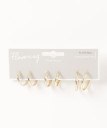Flowering | メタルフープ/セットピアス(ピアス(両耳用))