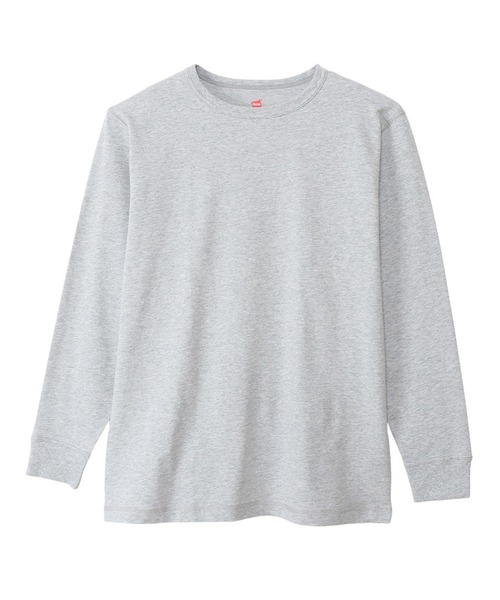 HANES（ヘインズ）の「【Hanes】ロングスリーブクルーネック HM4-W105 ルームウェア　セットアップ対応（ルームウェア/パジャマ・レディース・ブラック/グレー・L/M）」の2枚目の写真