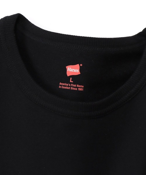 HANES(ヘインズ)の「【Hanes】ロングスリーブクルーネック HM4-W105 ルームウェア セットアップ対応(ルームウェア/パジャマ・レディース・ブラック/グレー・L/M)」の11枚目の写真