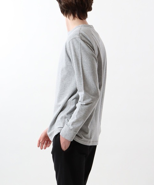 HANES(ヘインズ)の「【Hanes】ロングスリーブクルーネック HM4-W105 ルームウェア セットアップ対応(ルームウェア/パジャマ・レディース・ブラック/グレー・L/M)」の7枚目の写真