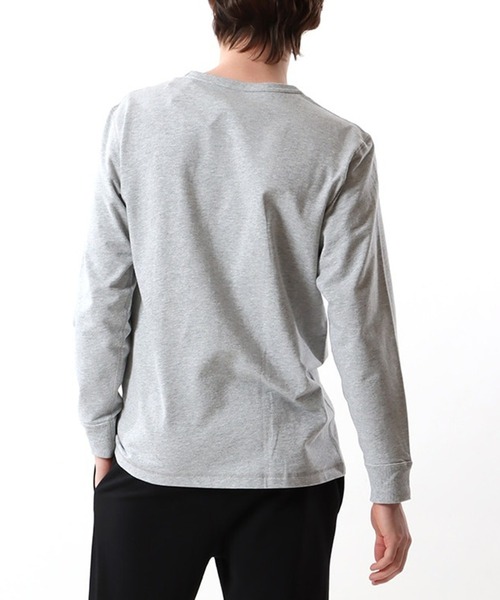 HANES(ヘインズ)の「【Hanes】ロングスリーブクルーネック HM4-W105 ルームウェア セットアップ対応(ルームウェア/パジャマ・レディース・ブラック/グレー・L/M)」の6枚目の写真