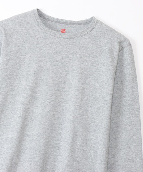 HANES(ヘインズ)の「【Hanes】ロングスリーブクルーネック HM4-W105 ルームウェア セットアップ対応(ルームウェア/パジャマ・レディース・ブラック/グレー・L/M)」の5枚目の写真