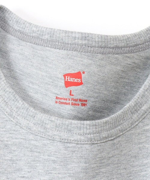 HANES(ヘインズ)の「【Hanes】ロングスリーブクルーネック HM4-W105 ルームウェア セットアップ対応(ルームウェア/パジャマ・レディース・ブラック/グレー・L/M)」の4枚目の写真