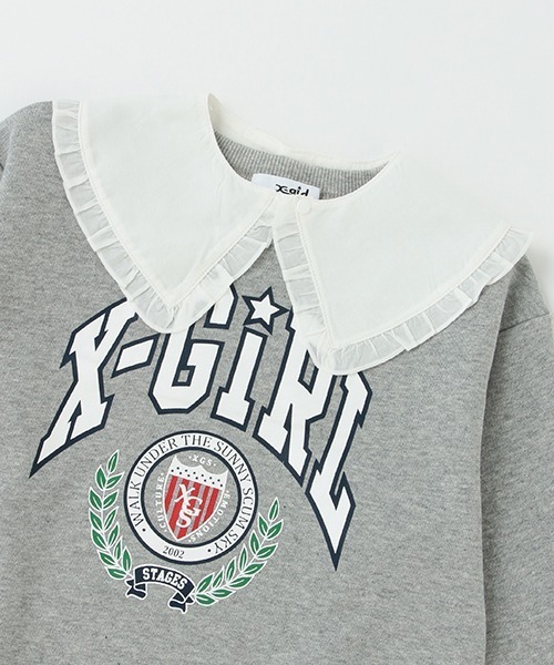 X-girl Stages（エックスガールステージス）の「エリツキカレッジロゴ