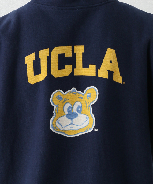 UCLA（ユーシーエルエー）の「【UCLA×JOURNAL STANDARD】別注 ハーフジップスウェット（スウェット・メンズ・ホワイト/ブラック/ピンク/イエロー/ライトグリーン/ダークブルー・MEDIUM/LARGE）」の7枚目の写真