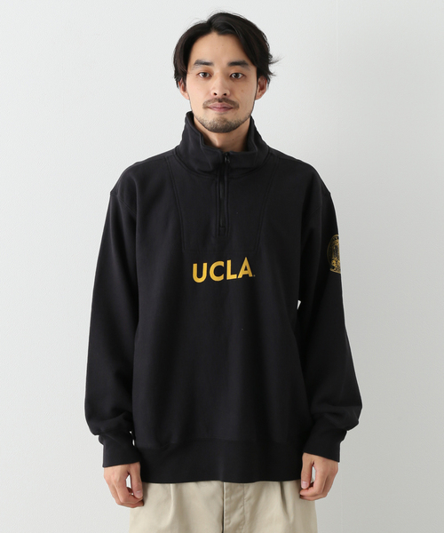 UCLA（ユーシーエルエー）の「【UCLA×JOURNAL STANDARD】別注 ハーフジップスウェット（スウェット・メンズ・ホワイト/ブラック/ピンク/イエロー/ライトグリーン/ダークブルー・MEDIUM/LARGE）」の12枚目の写真