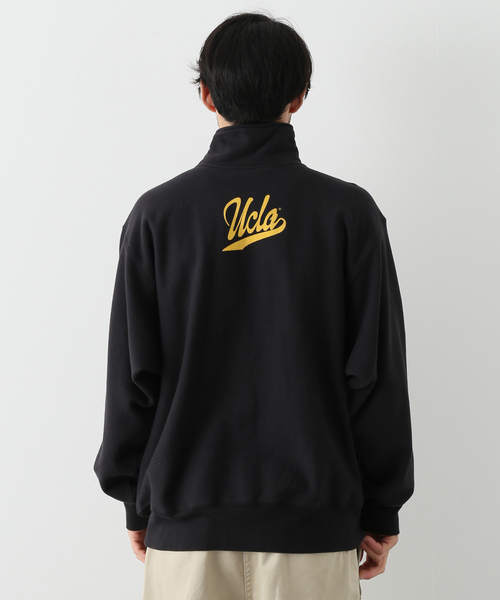 新品　未使用品　ジャーナルスタンダード購入　UCLAスウェット セール】【UCLA×JOURNAL STANDARD】別注 ハーフジップスウェット