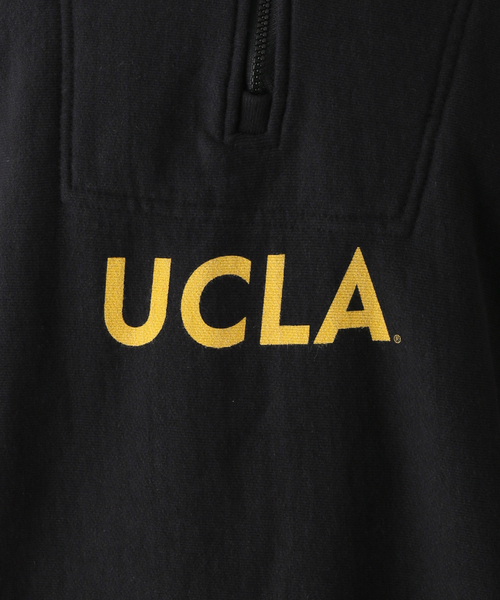 UCLA（ユーシーエルエー）の「【UCLA×JOURNAL STANDARD】別注 ハーフジップスウェット（スウェット・メンズ・ホワイト/ブラック/ピンク/イエロー/ライトグリーン/ダークブルー・MEDIUM/LARGE）」の14枚目の写真