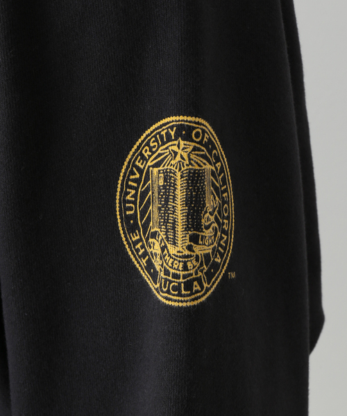 UCLA（ユーシーエルエー）の「【UCLA×JOURNAL STANDARD】別注 ハーフジップスウェット（スウェット・メンズ・ホワイト/ブラック/ピンク/イエロー/ライトグリーン/ダークブルー・MEDIUM/LARGE）」の16枚目の写真