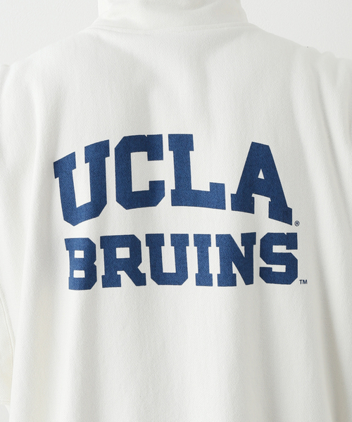 UCLA（ユーシーエルエー）の「【UCLA×JOURNAL STANDARD】別注 ハーフジップスウェット（スウェット・メンズ・ホワイト/ブラック/ピンク/イエロー/ライトグリーン/ダークブルー・MEDIUM/LARGE）」の20枚目の写真