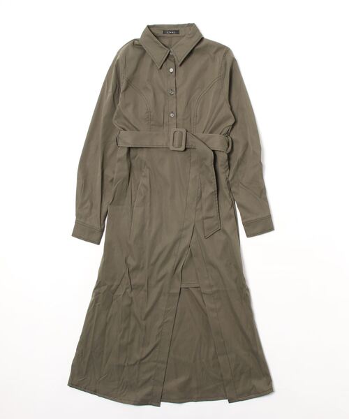 clear（クリア）の「サイドスリットロングワンピース（ワンピース・レディース・カーキ/ブラック・F）」の8枚目の写真