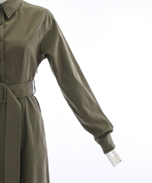 clear（クリア）の「サイドスリットロングワンピース（ワンピース・レディース・カーキ/ブラック・F）」の9枚目の写真