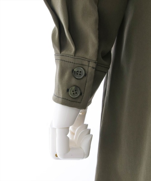 clear（クリア）の「サイドスリットロングワンピース（ワンピース・レディース・カーキ/ブラック・F）」の5枚目の写真