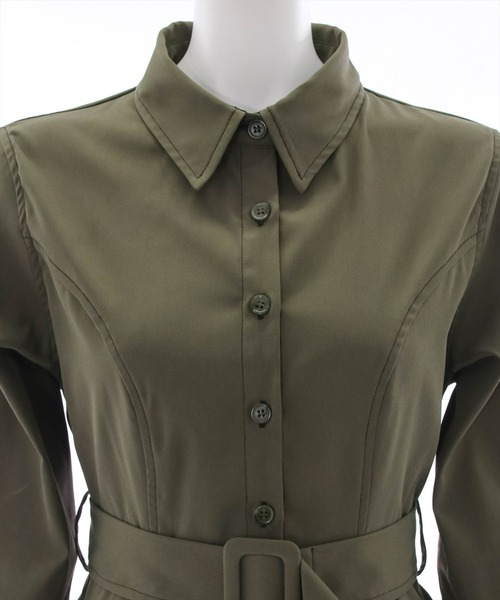 clear（クリア）の「サイドスリットロングワンピース（ワンピース・レディース・カーキ/ブラック・F）」の11枚目の写真